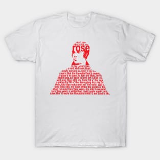 Robbie Burns Love is like a red red rose T-Shirt